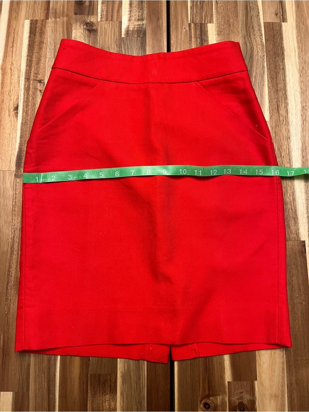 J. Crew Red Pencil Skirt